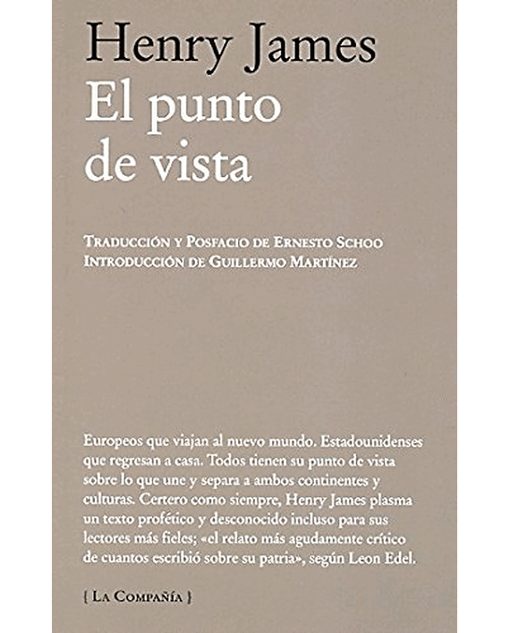 Portada del libro El punto de vista, de Henry James