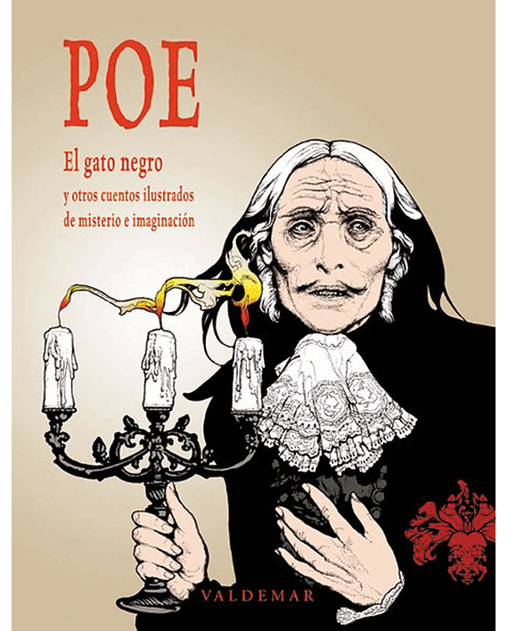 Portada del libro El gato negro y otros cuentos ilustrados de misterio e imaginación, de Edgar Allan Poe
